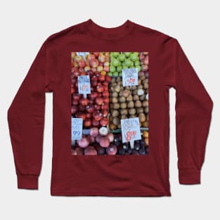 Fresh Fruit, Pike Place Farmers Market Long Sleeve T-Shirt